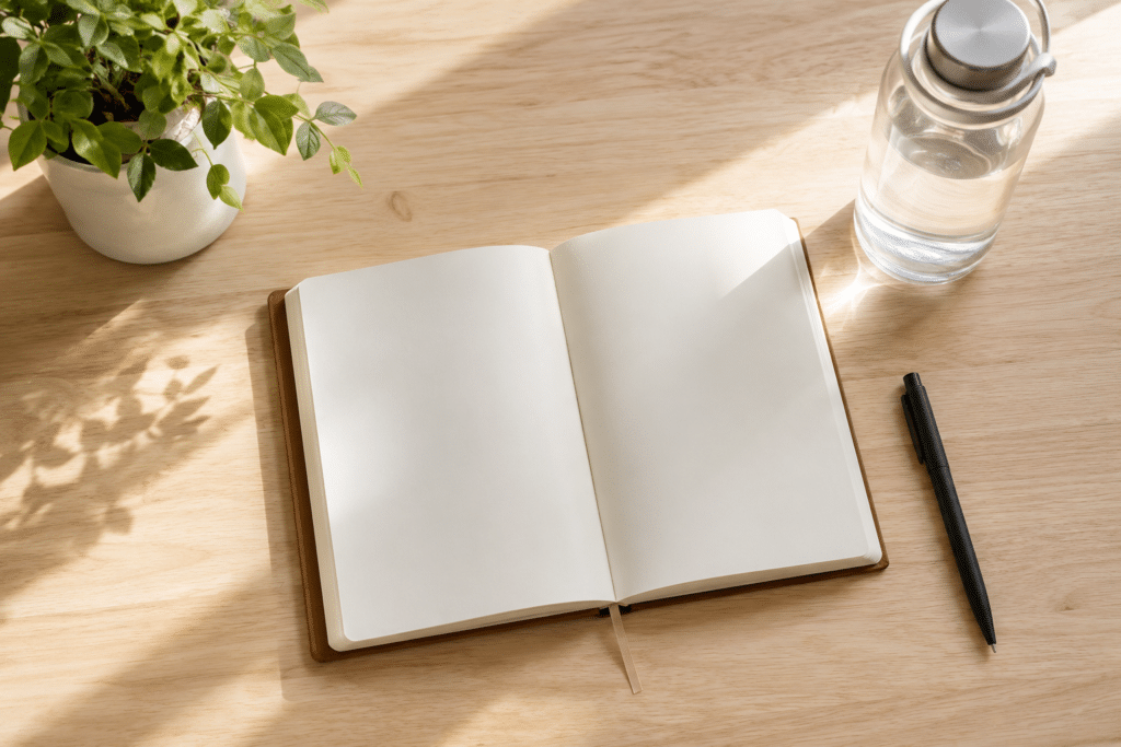 journaling to track mental health and exercise goals