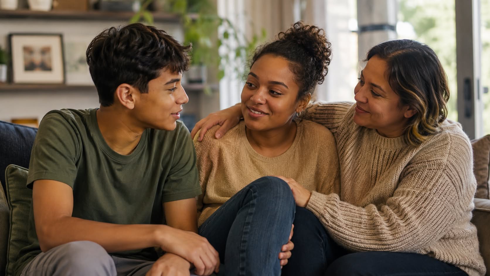 life transitions counseling diverse group in warm space
