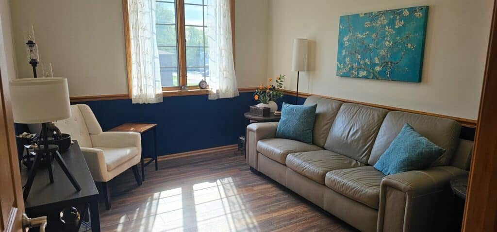 Calm therapy room at Davis-Smith Mental Health in New Lenox, IL, where UMR members can use their benefits