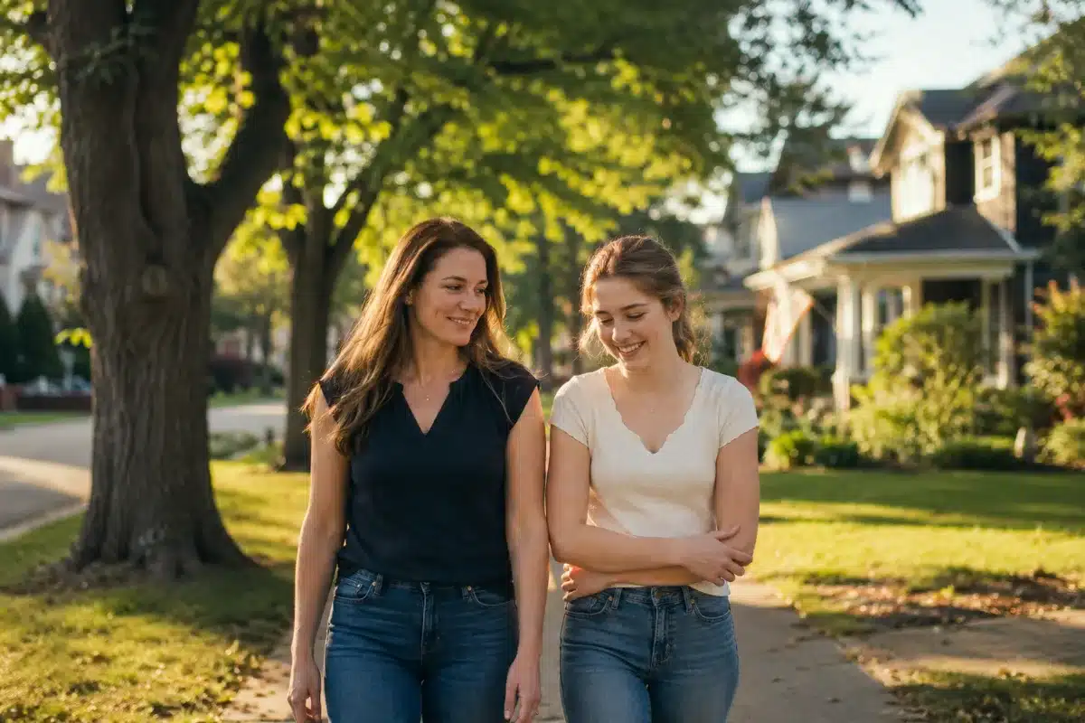 Family supported by teen anxiety therapy near Frankfort, IL
