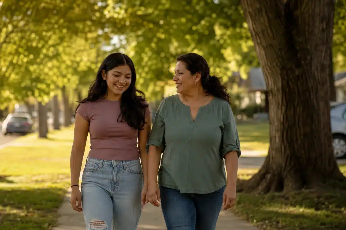 Family supported by teen anxiety therapy near Joliet, IL
