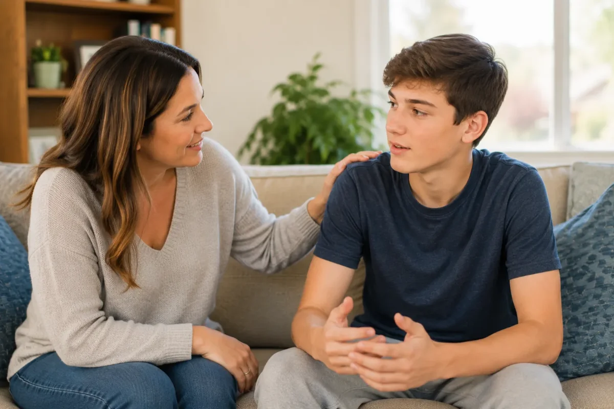 Parent recognizing signs of teen anxiety in Lockport, IL