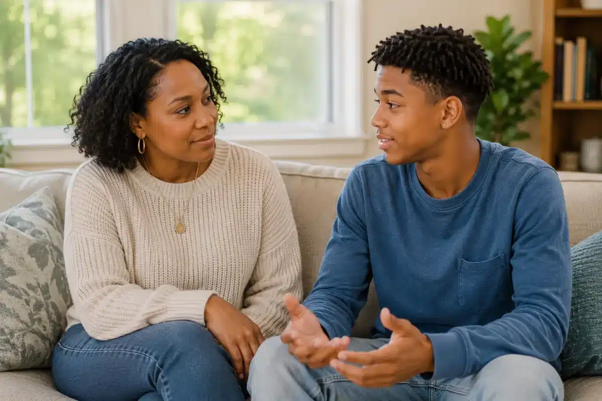 Parent recognizing signs of teen anxiety in Orland Park, IL