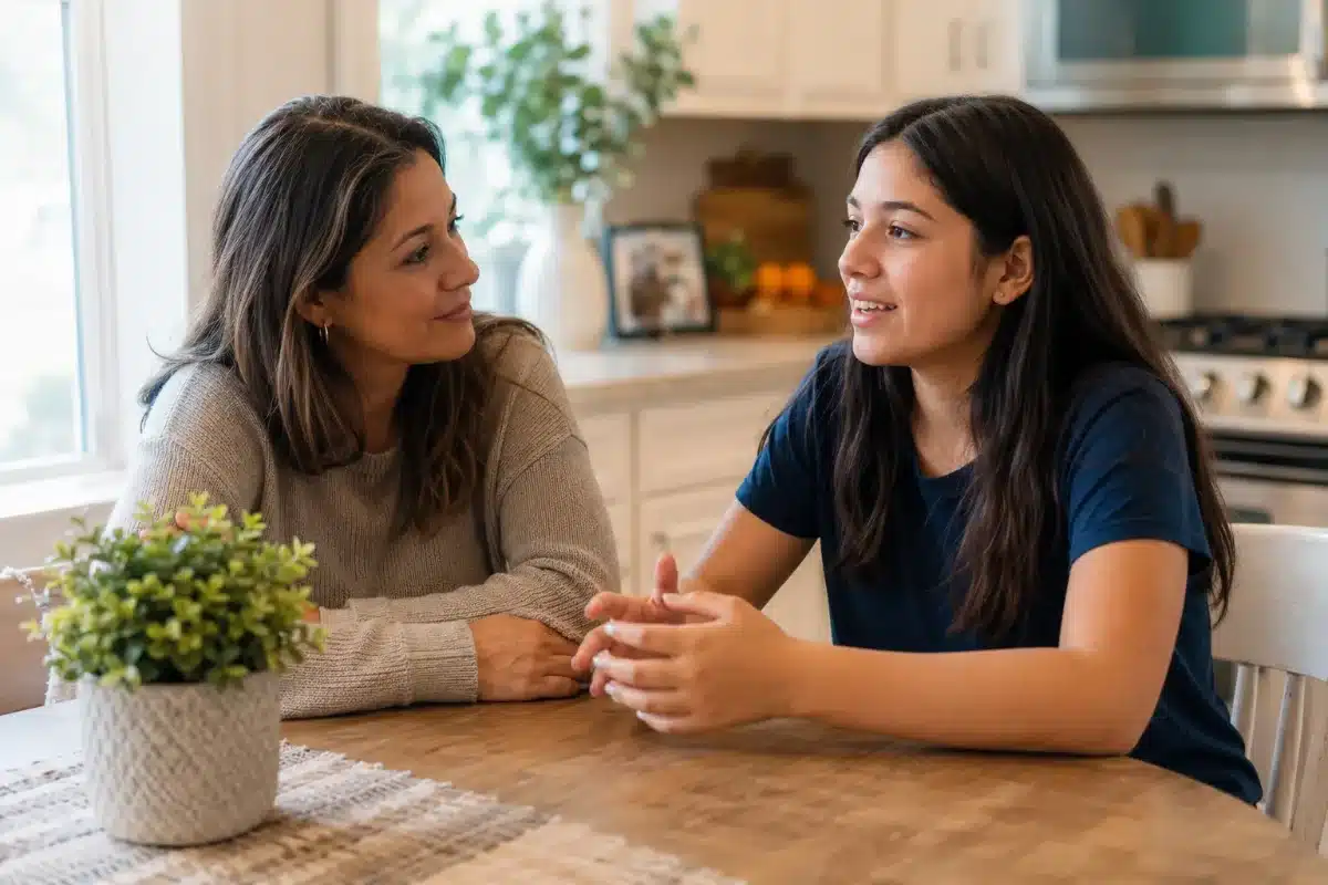 Parent recognizing signs of teen anxiety in Tinley Park, IL